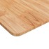 Tablero de mesa cuadrado madera roble marrón claro 50x50x1,5