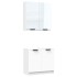 Juego de muebles de baño 2 piezas madera contrachapada
