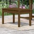 Banco de jardín madera maciza pino marrón miel 80x44x45