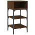 Mesita noche 2 uds madera ingeniería marrón roble 35x34,5x70