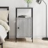 Mesita de noche madera de ingeniería gris Sonoma 41x31x80