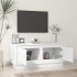 Mesa de centro madera contrachapada blanco brillo 102x50x44