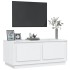 Mesa de centro madera contrachapada blanco brillo 102x50x44