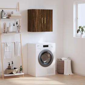 Armario de pared madera de ingeniería marrón roble 60x31x60