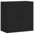 Armario de pared madera de ingeniería negro 60x31x60