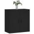 Armario de pared madera de ingeniería negro 60x31x60