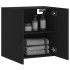Armario de pared madera de ingeniería negro 60x31x60
