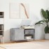 Mueble de discos madera de ingeniería gris hormigón 85x38x48