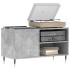 Mueble de discos madera de ingeniería gris hormigón 85x38x48