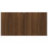 Mueble TV colgante madera contrachapada marrón roble