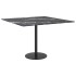 Tablero mesa diseño mármol vidrio templado negro 60x60 cm 6