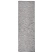 Alfombra de exterior de tejido plano marrón y azul 80x250 cm