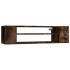 Mueble de TV colgante madera roble ahumado 100x30x26,5