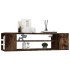 Mueble de TV colgante madera roble ahumado 100x30x26,5