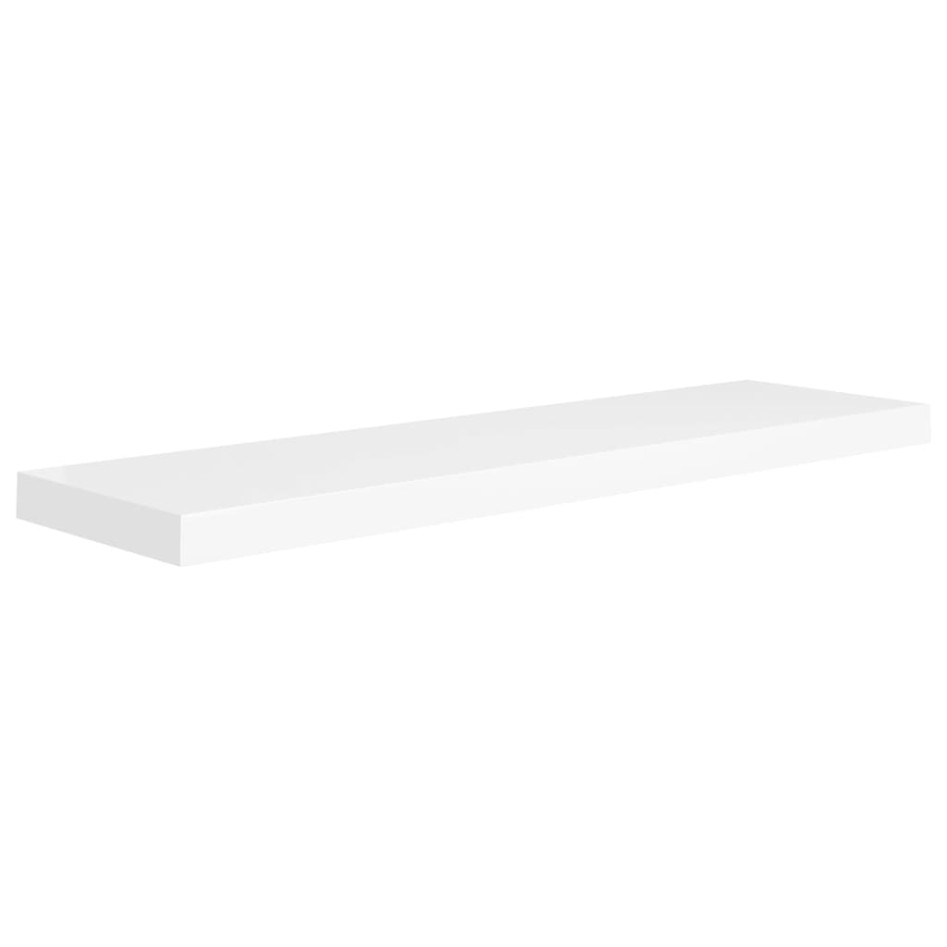 Estante flotante de pared MDF blanco 90x23,5x3,8
