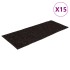 Alfombrilla autoadhesiva escalera 15 uds marrón 60x25