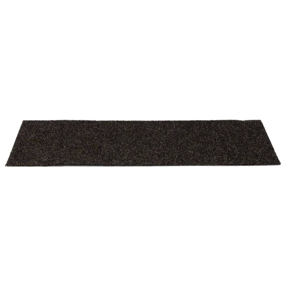 Alfombrilla autoadhesiva escalera 15 uds marrón 60x25