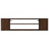 Mueble de TV colgante madera marrón roble 100x30x26,5