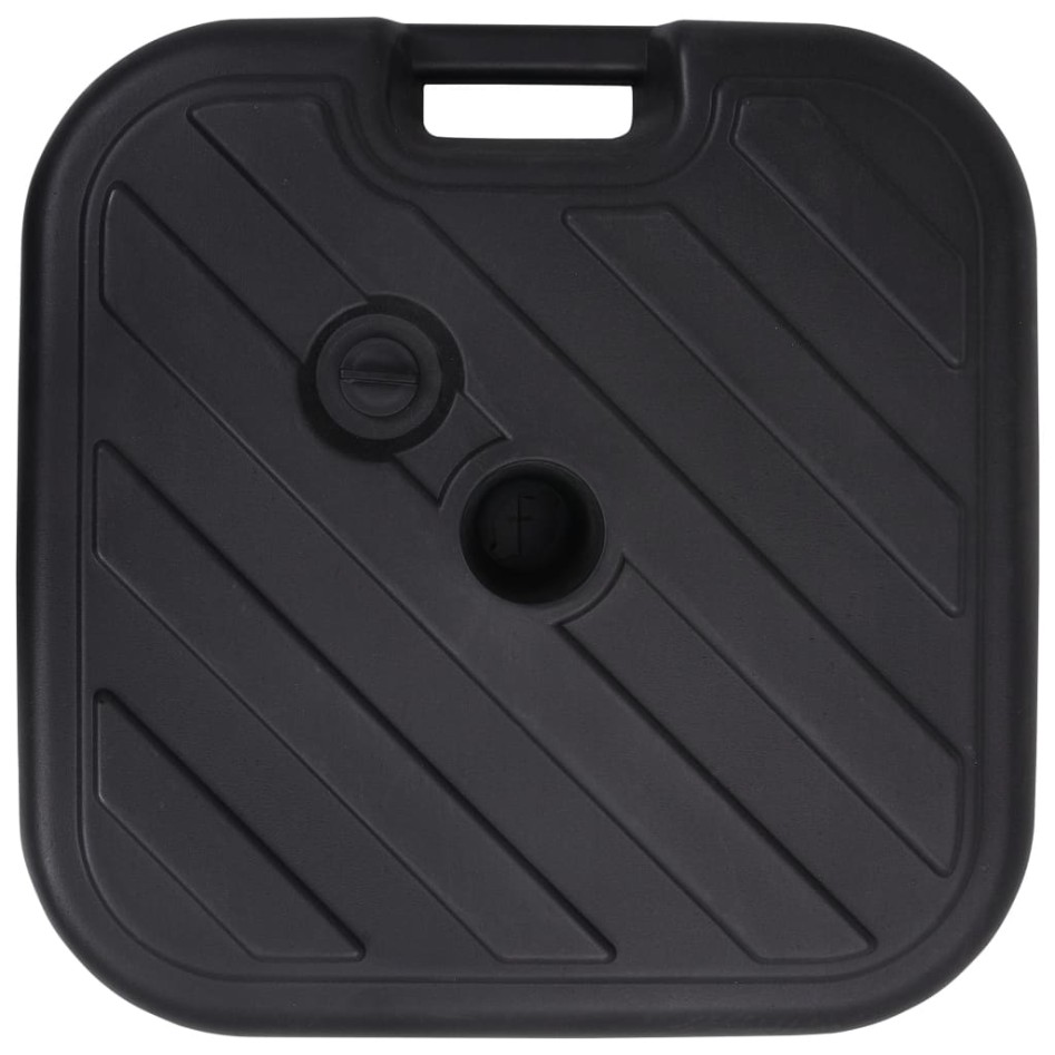 Base de sombrilla rellenable con arena/agua negro 24