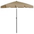 Sombrilla de playa gris taupe 180x120