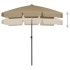 Sombrilla de playa gris taupe 180x120