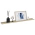 Estantes de pared 4 unidades blanco y roble Sonoma 100x9x3