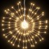 Luces de Navidad de estrellas 4 uds 140 LED blanco cálido 17