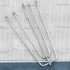 Cortinas opacas con ganchos look de lino 2 pzas azul 140x225
