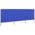 Paravientos de playa de 3 paneles tela azul celeste 400x120