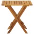 Mesa para terraza bistró madera maciza de acacia 46x46x47