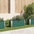 Arriate de jardín de acero galvanizado verde 100x40x45