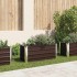 Arriate de acero galvanizado marrón 100x40x45