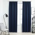Cortinas opacas con ganchos 2 piezas azul 140x175