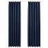 Cortinas opacas con ganchos 2 piezas azul 140x175