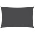 Toldo de vela rectangular tela Oxford gris antracita 2,5x5