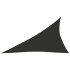 Toldo de vela triangular tela Oxford gris antracita 4x5x6,4