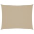 Toldo de vela rectangular tela Oxford beige 3x4