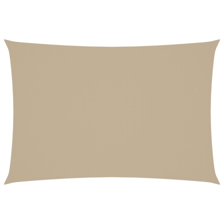 Toldo de vela rectangular tela Oxford beige 3x5