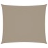 Toldo de vela rectangular tela Oxford gris taupe 2,5x3