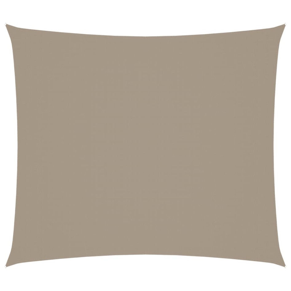 Toldo de vela rectangular tela Oxford gris taupe 2,5x3