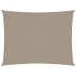Toldo de vela rectangular tela Oxford gris taupe 2,5x4