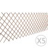 Valla enrejada de sauce 5 piezas 180x90