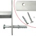 Reja de seguridad ajustable ventana con 4 barras 500-650