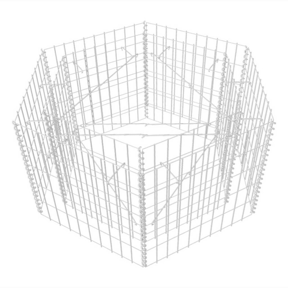 Arriate hexagonal de gaviones 100x90x50