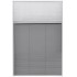 Mosquitera plisada para ventanas aluminio 80x120cm con