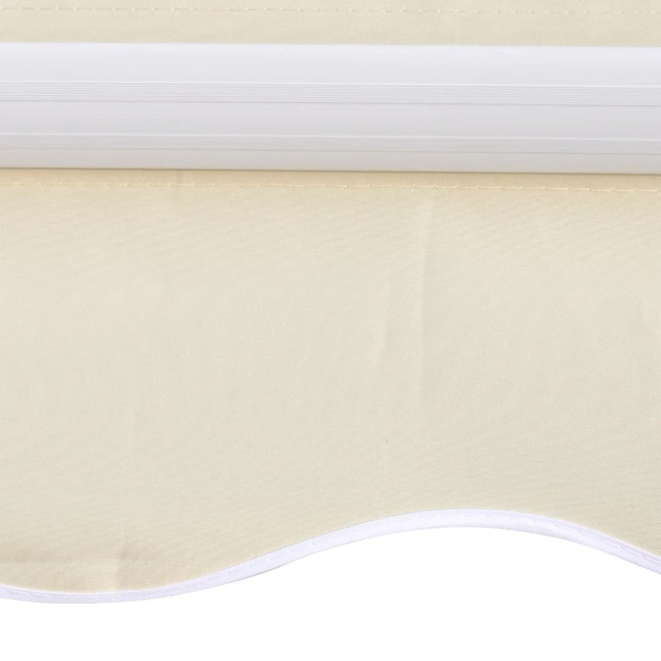 Toldo de lona blanco crema 350x250