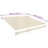 Toldo de lona blanco crema 350x250