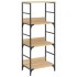 Estantería de madera ingeniería roble Sonoma 50x33x117,5