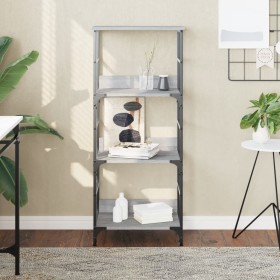 Estantería de madera de ingeniería gris Sonoma 50x33x117,5