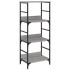Estantería de madera de ingeniería gris Sonoma 50x33x117,5